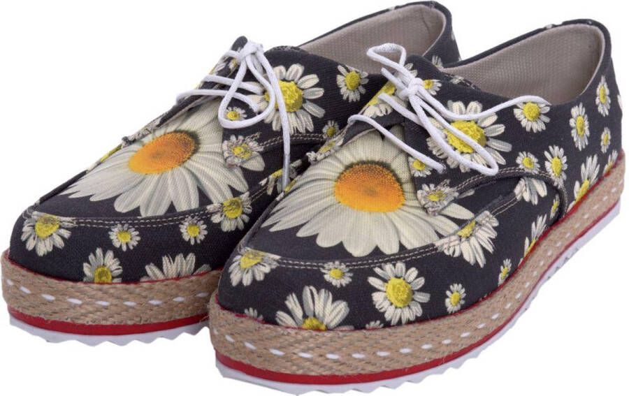 GOBY Flowers Schoenen Sneakers Hoge kwaliteit Handmade Meisjesprint