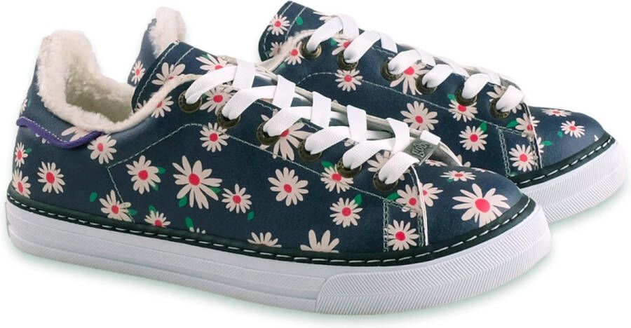 GOBY Flowers Schoenen Sneakers Hoge kwaliteit Handmade Meisjesprint