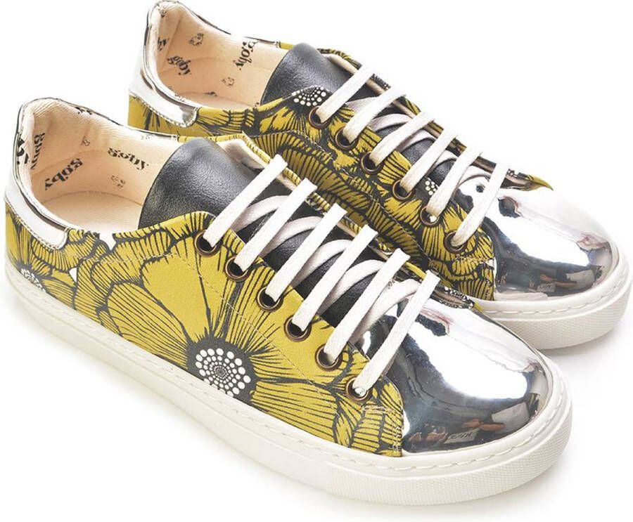 GOBY Flowers Sneakers Schoenen Hoge kwaliteit Handmade Meisjesprint