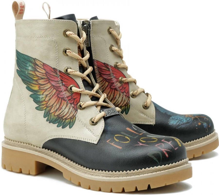 GOBY Follow Your dream Boots Sneakers Laarzen Hoge kwaliteit Handmade