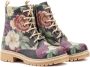 GOBY Garden Ankle Boots Laars Laarzen Damesboots Dames laarzen Enkel laarzen Handmade Bloemenprint - Thumbnail 12