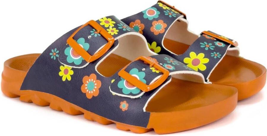 GOBY Gekleurde Madeliefjes Slippers Sandalen Handgemaakt Premium Kwaliteit