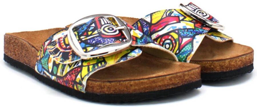 GOBY Graffiti Art Slippers Sandalen Hoge kwaliteit Handmade