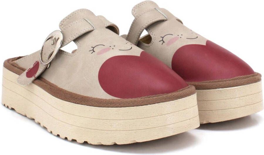 GOBY Happy Heart Clogs Handgemaakt Premium Kwaliteit