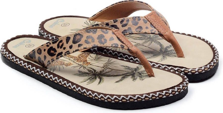 GOBY Leopard Sandalen Slippers Hoge kwaliteit Handmade