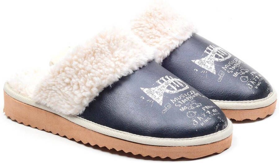 GOBY Muziek Symfonie Dames Pantoffels Anti-slip Handgemaakt Premium Kwaliteit