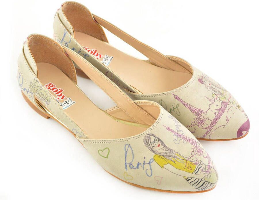 GOBY Paris Street Fashion Ballerina's Handgemaakt Premium Kwaliteit