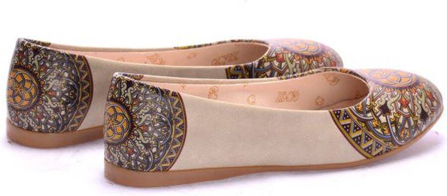 GOBY Patroon Ballerinas Flats Hoge kwaliteit Handmade Meisjesprint