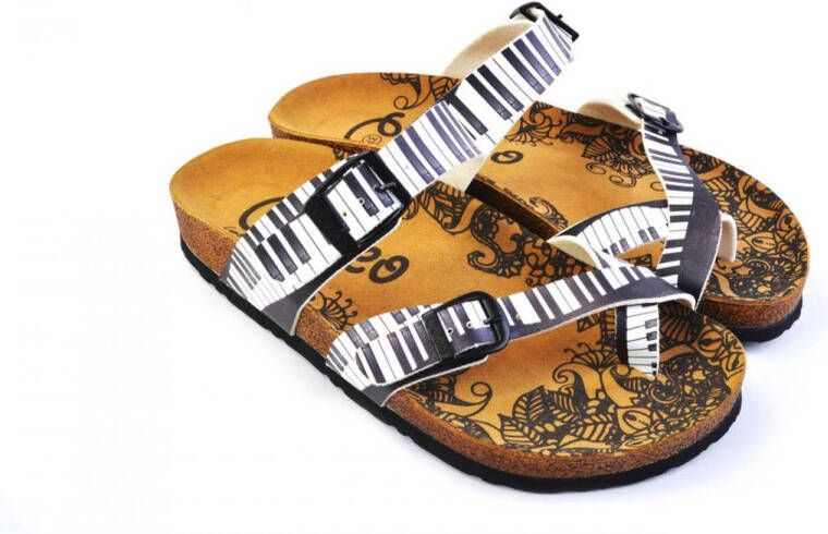 GOBY Piano Tales Slippers Sandalen -Hoge kwaliteit Handmade