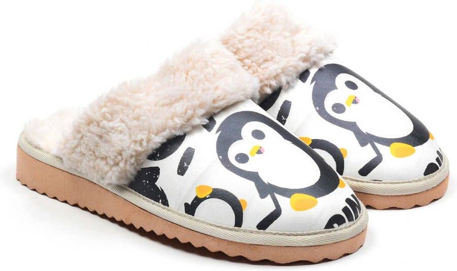 GOBY Pinguin Dames Pantoffels Anti-slip Handgemaakt Premium Kwaliteit