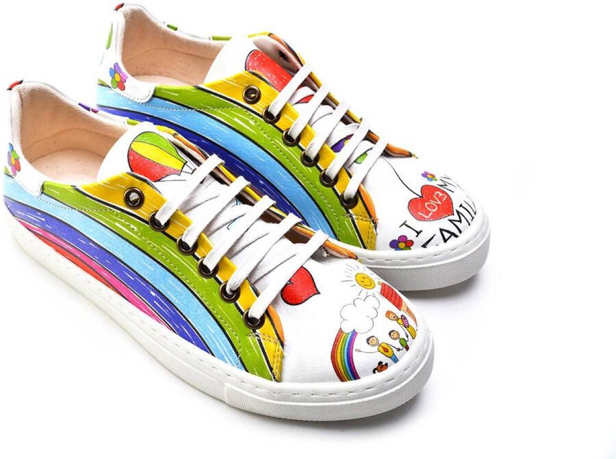 GOBY Regenboog Sneakers Schoenen Hoge kwaliteit Handmade