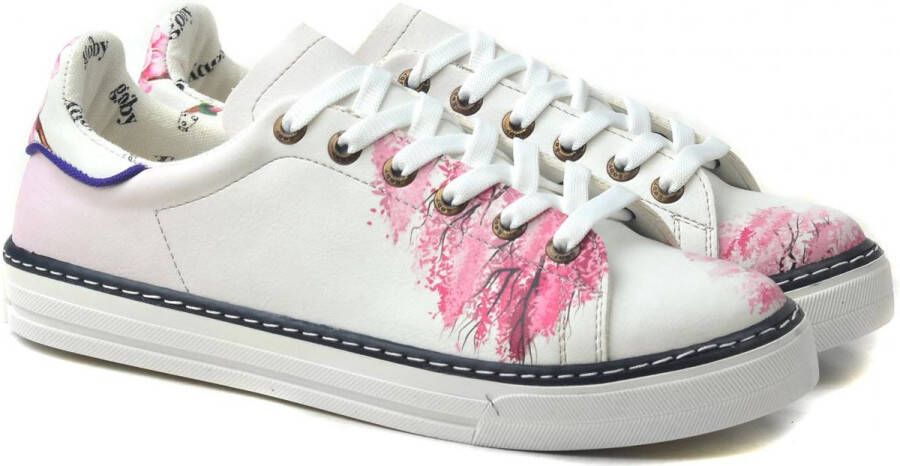 GOBY Sakura Tree Schoenen Sneakers Hoge kwaliteit Handmade Meisjesprint