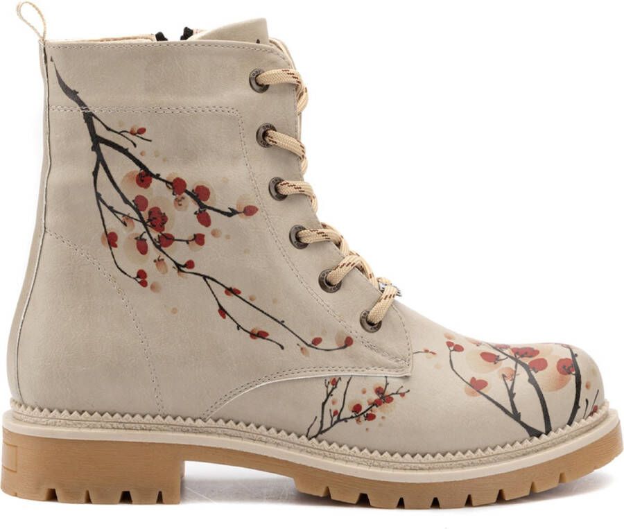 GOBY Sanko Ankle Boots Laars Laarzen Damesboots Dames laarzen Enkel laarzen Handmade Bloemenprint