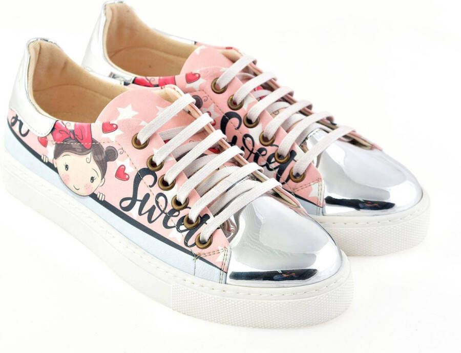 GOBY So Sweet Sneakers Schoenen Hoge kwaliteit Handmade Meisjesprint