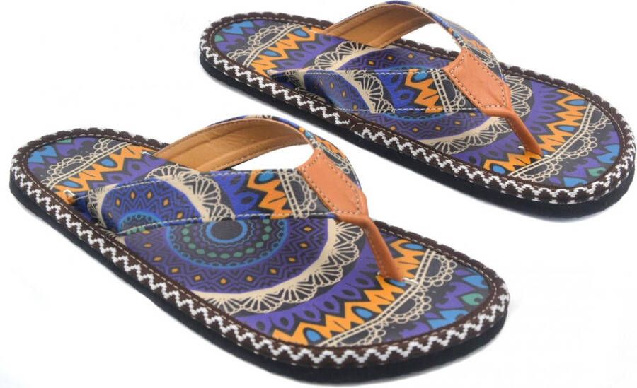 GOBY Trippy Mandala Sandalen Slippers Hoge kwaliteit Handmade