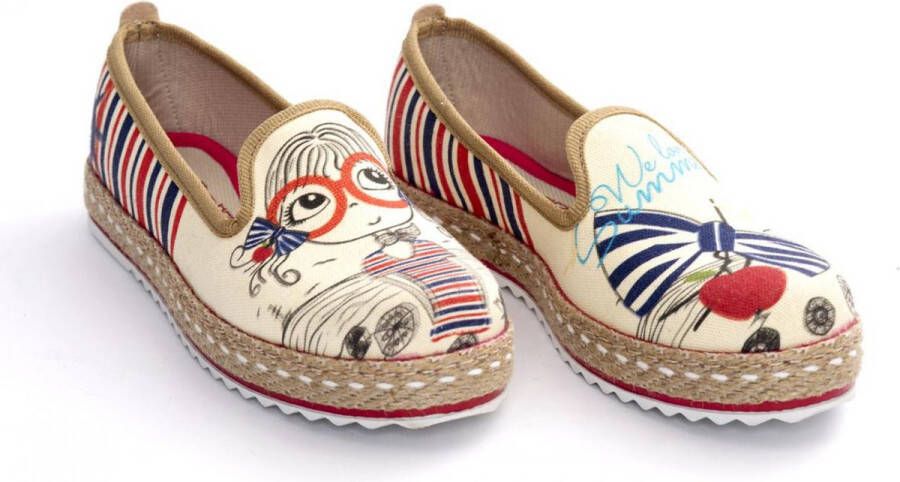 GOBY We Love Summer Ballerinas Flats Hoge kwaliteit Handmade Meisjesprint