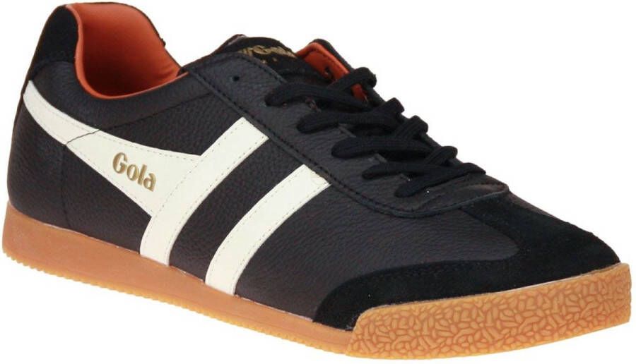 Gola Harrier Leather Sneaker Zwart-Wit