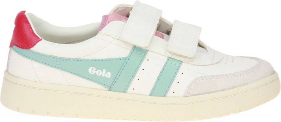 Gola Hawk Strap Sneaker Wit-Licht Blauw