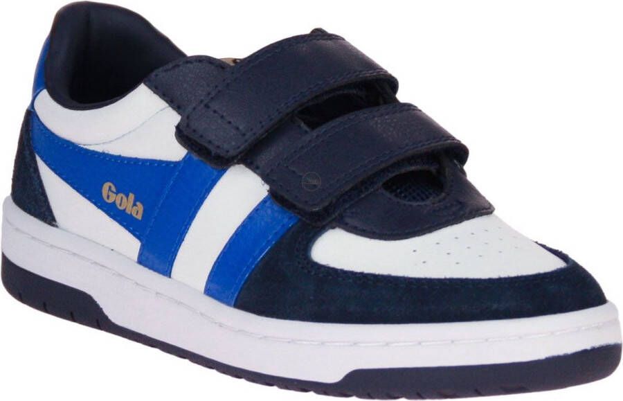 Gola Hawk Strap Wit-Blauwe Sneaker