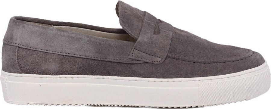 Goosecraft Klassieke Leren Loafers voor Mannen Gray Heren