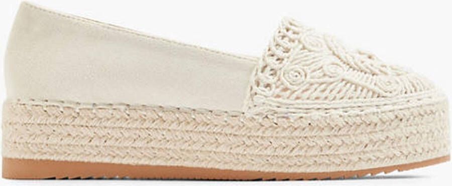 Graceland Beige platform espadrille