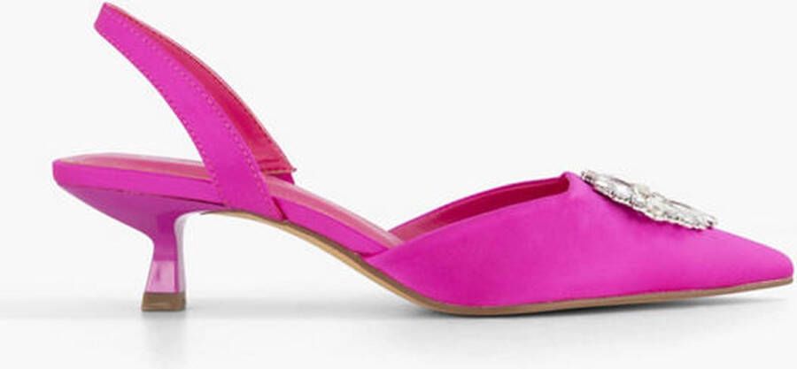 Graceland Roze slingback stenen