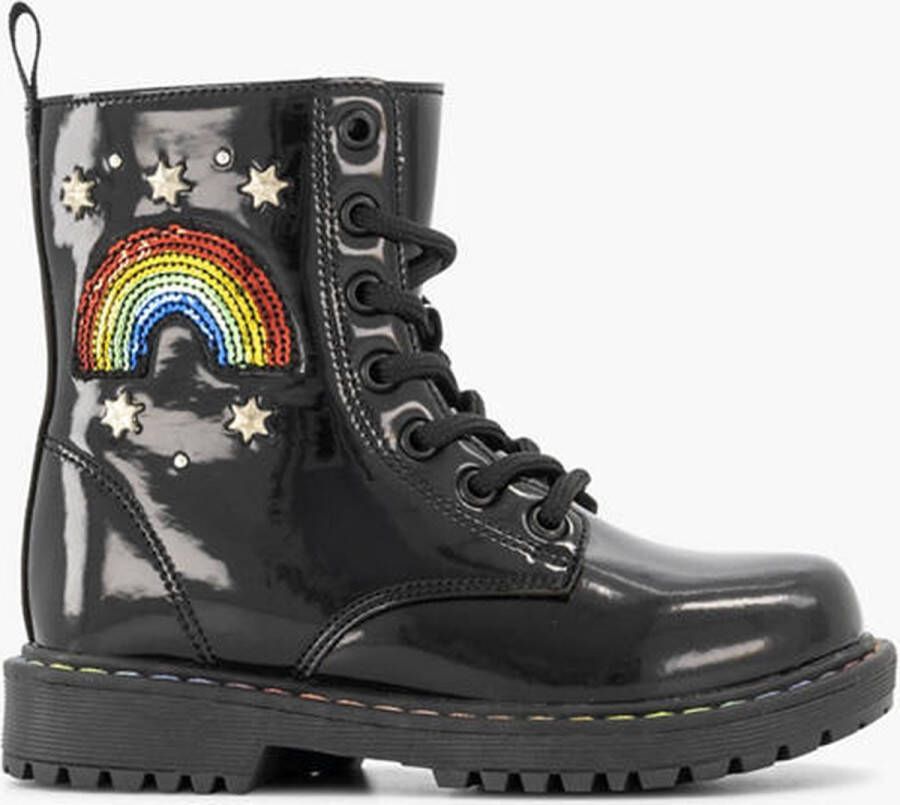 Graceland Zwarte veterboot regenboog