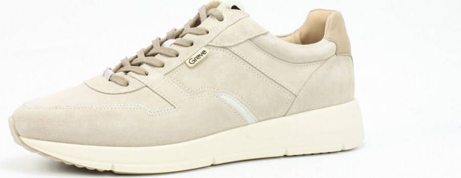 Greve Comfortabele Sneaker Geïnspireerd door Nederlands Landschap Beige Heren