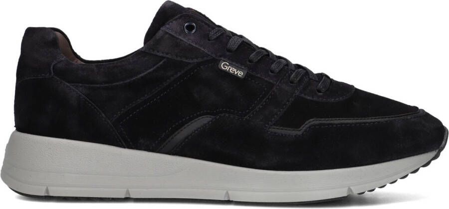 GREVE Lage Sneakers Heren Walker H 7280 Maat: 43 5 Materiaal: Suède Kleur: Blauw