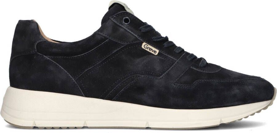 GREVE Lage Sneakers Heren Walker H Maat: 43 5 Materiaal: Suède Kleur: Blauw