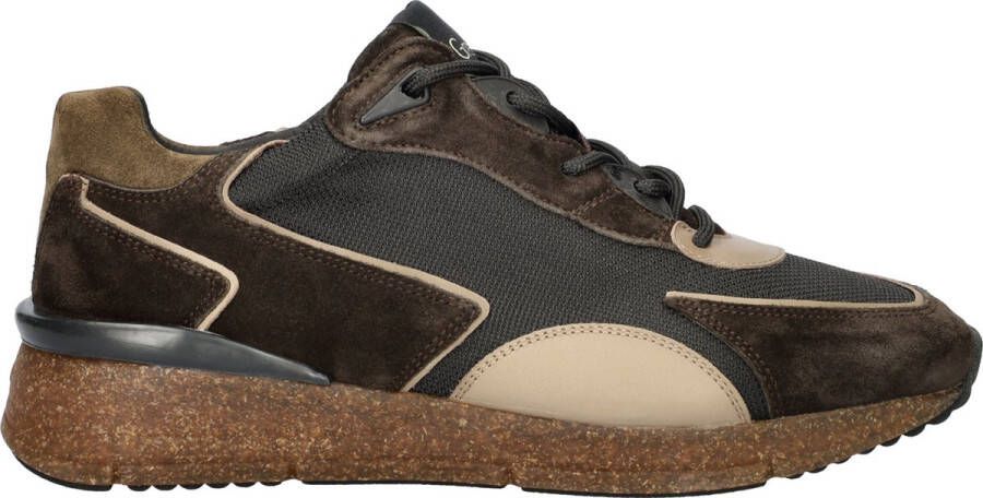 GREVE Lage Sneakers Heren Walker H 7285 Maat: 46 Materiaal: Suède Kleur: Bruin