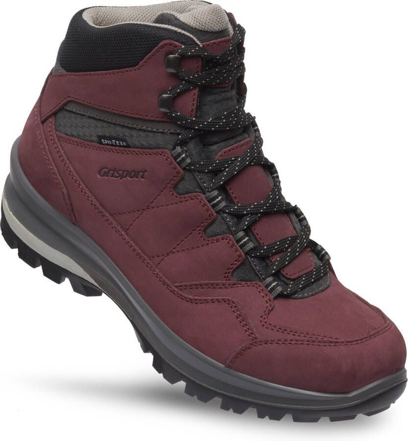 Grisport Bari Mid Wandelschoenen Dames Burgundy