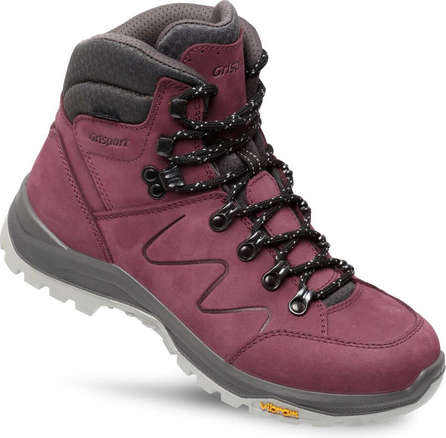 Grisport Boston Mid Wandelschoenen Dames Burgundy