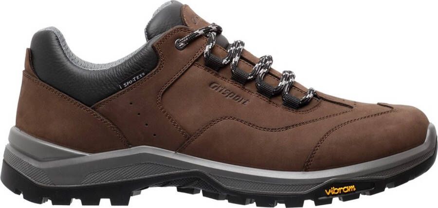 Grisport Walker Low wandelschoenen zwart Nubuck Heren