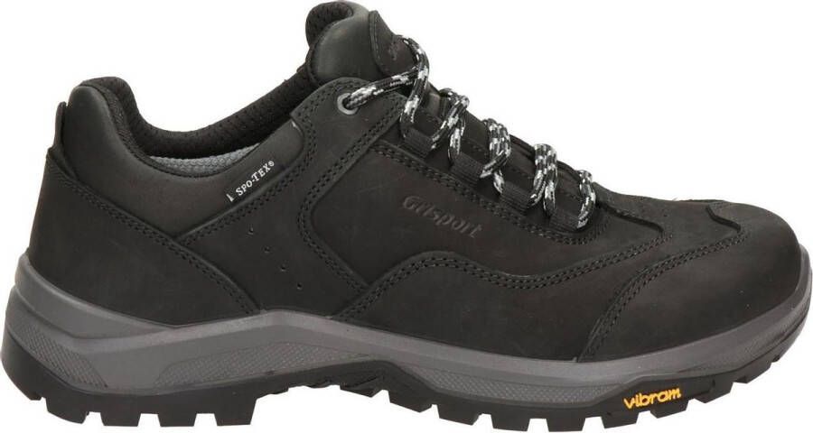 Grisport Walker Low wandelschoenen zwart Nubuck