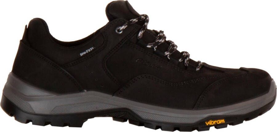 Grisport Walker Low wandelschoenen zwart Nubuck Heren