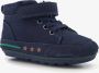 Groot leren babyschoenen donkerblauw met sterren Uitneembare zool In cadeauverpakking - Thumbnail 1