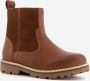 Groot leren jongens Chelsea boots cognac bruin - Thumbnail 3