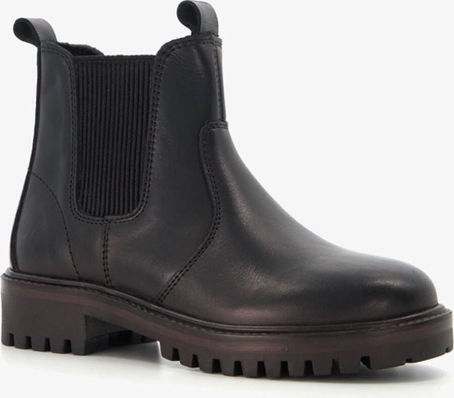 Groot leren jongens Chelsea boots zwart - Foto 1