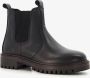 Groot leren jongens Chelsea boots zwart - Thumbnail 1