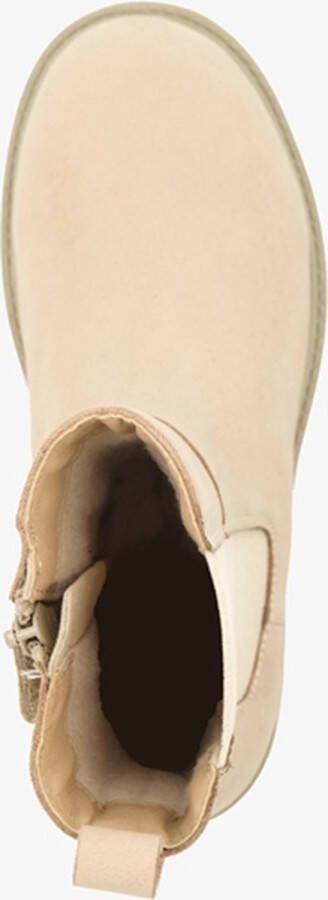 Groot leren meisjes Chelsea boots beige Uitneembare zool - Foto 1