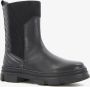 Groot leren meisjes Chelsea boots zwart Uitneembare zool - Thumbnail 1