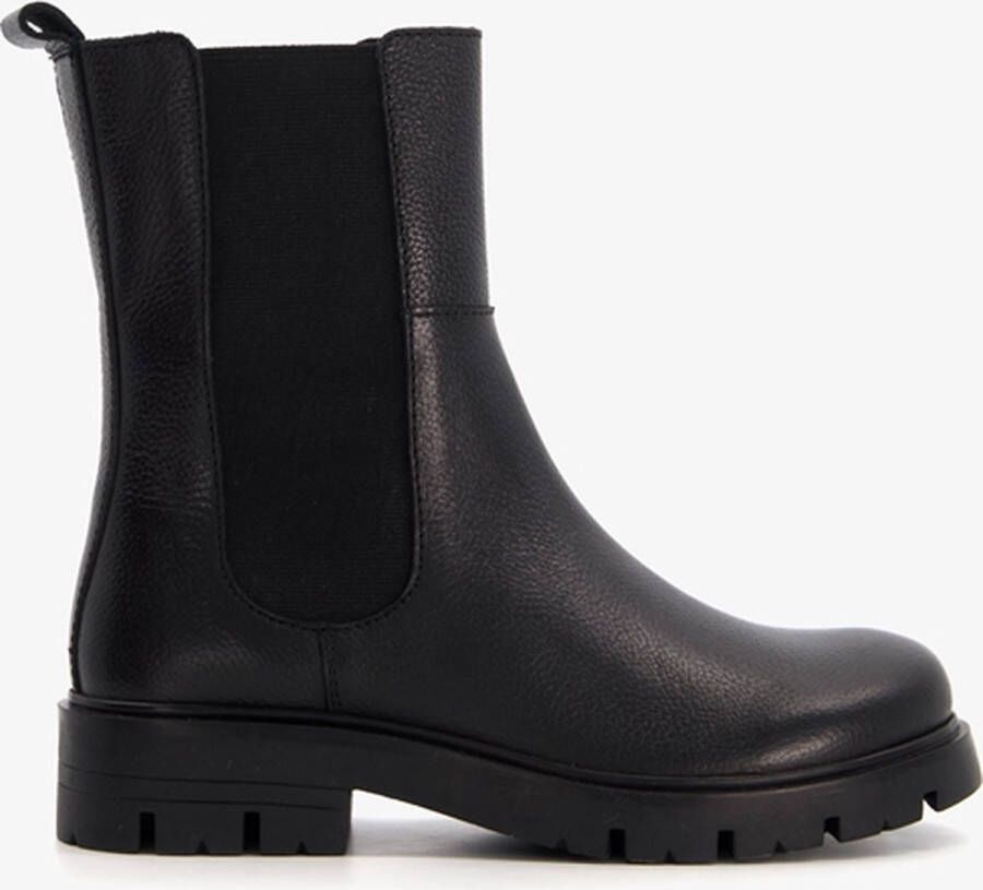 Groot leren meisjes chelsea boots Zwart Maat Uitneembare zool28 - Foto 1