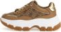 Guess Chunky Ecoleather Logo Print Sneakers Brown Dames - Thumbnail 1