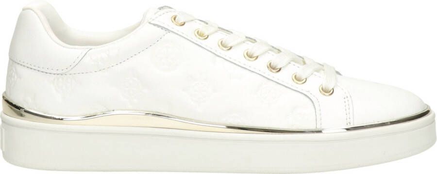 Guess Dames Lage Top Leren Sneakers Bonny Wit White Dames - Foto 1