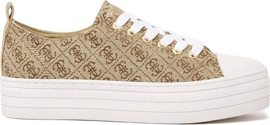 GUESS Brigs 5 Active Lady Dames Sneakers Beige Bruin