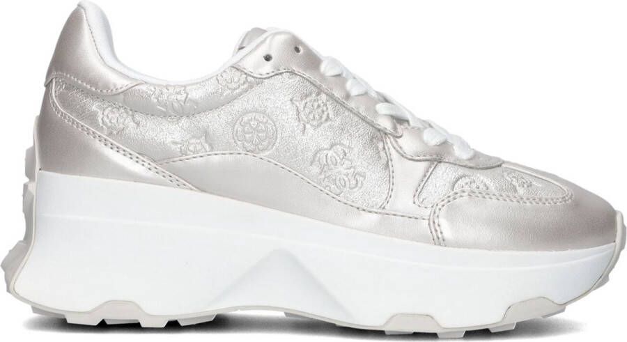 Guess Zilveren Lage Sneakers Calebb Gray Dames