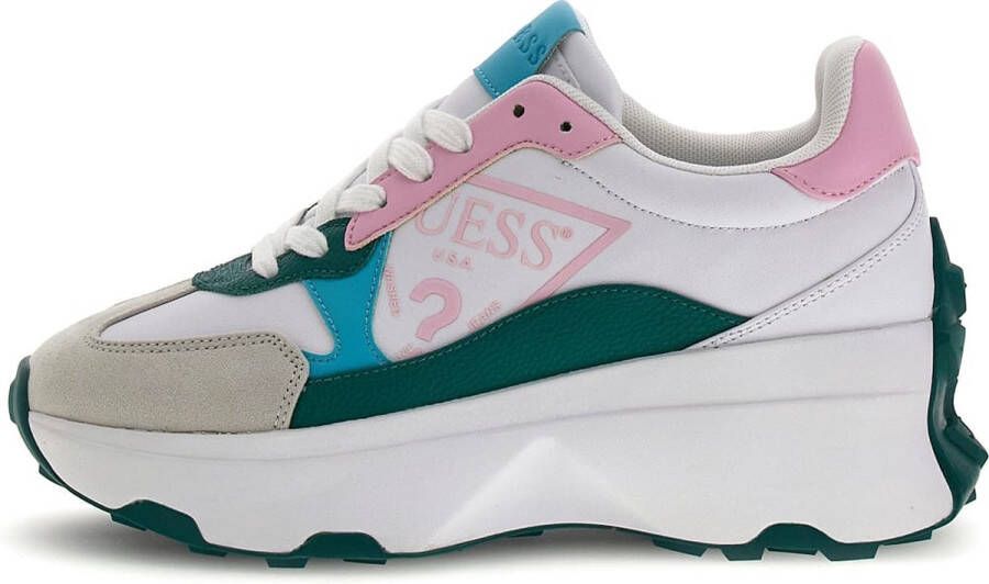 Guess Witte en Multicolor Mode Sneakers Flpcb7Ele12 Multicolor Dames