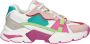 Guess Kleurrijke Chunky Sole Sneakers Carrli3 Multicolor Dames - Thumbnail 4