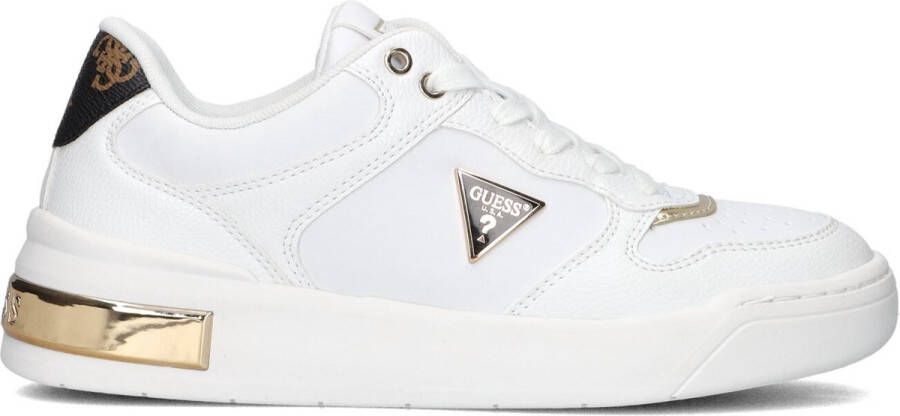 GUESS Clarkz Lage sneakers Leren Sneaker Dames Wit